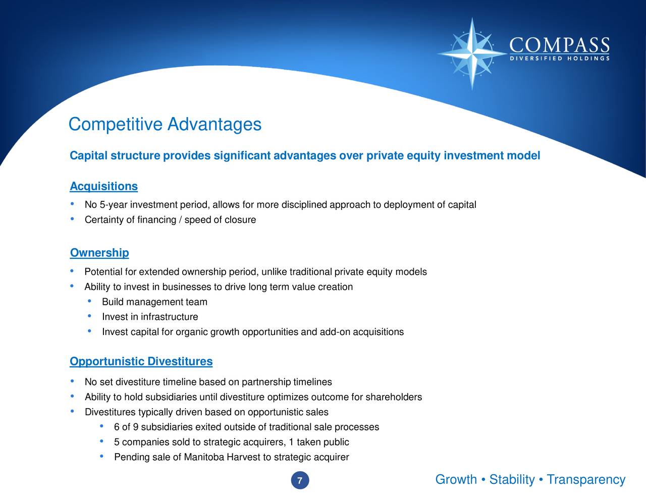 Compass Diversified Holdings 2018 Q4 Results Earnings Call Slides