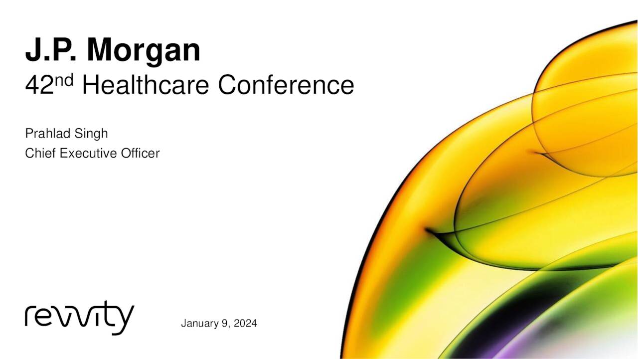 42nd Annual J.P. Morgan Healthcare Conference (NYSE:RVTY) | Seeking Alpha