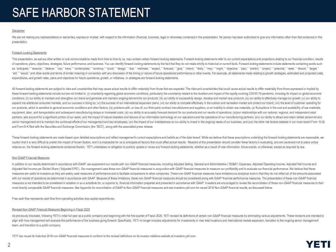 YETI Holdings, Inc. 2022 Q4 Results Earnings Call Presentation