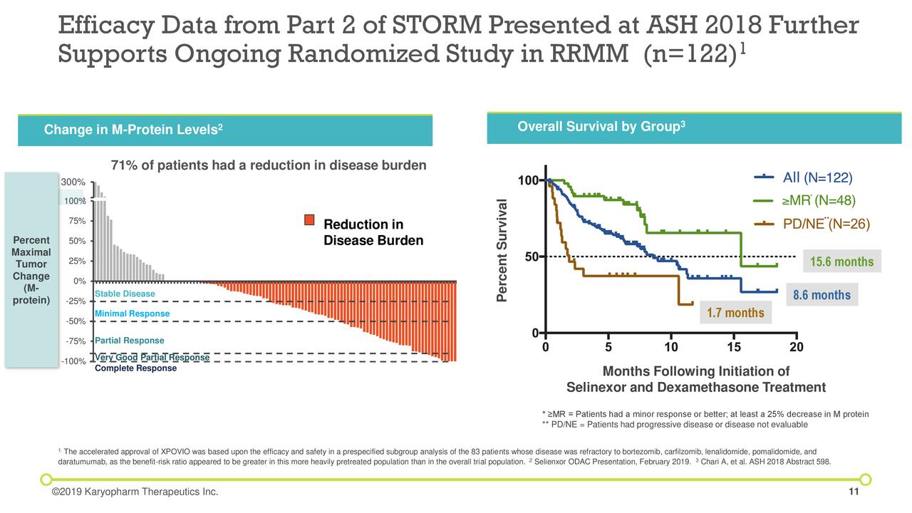 Efficacy Data from Part 2 of STORM Presented at ASH 2018 Further