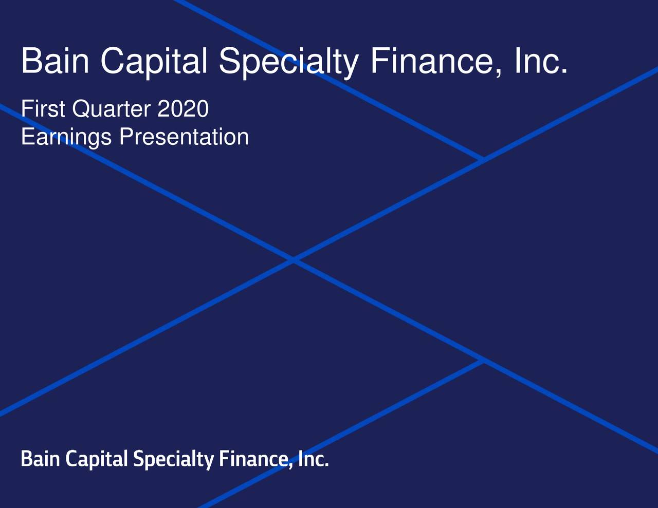 Bain Capital Specialty Finance, Inc.