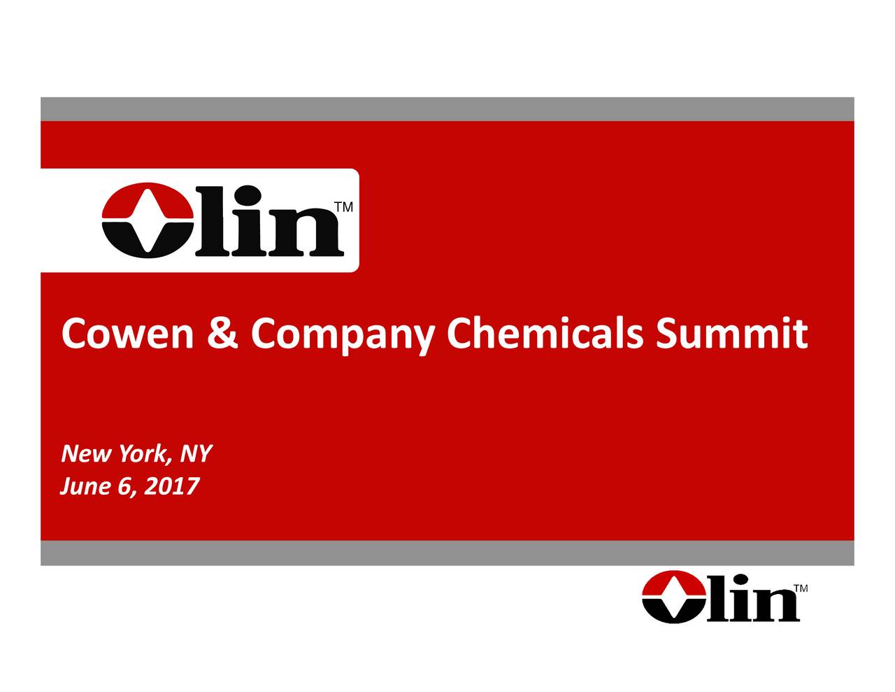 Olin Corporation (OLN) Presents At Cowen and Co. Chemical Conference