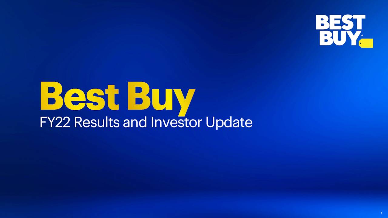 Best Buy Co., Inc. 2021 Q4 Results Earnings Call Presentation (NYSE