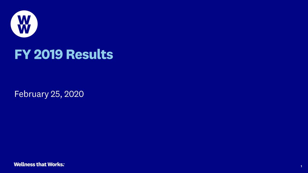 WW International, Inc. 2019 Q4 Results Earnings Call Presentation