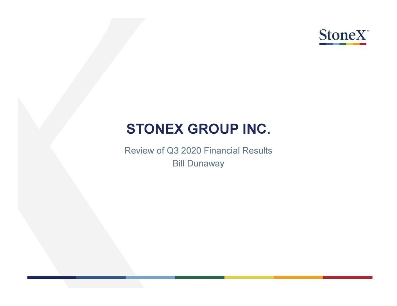 StoneX Group Inc. 2020 Q3 - Results - Earnings Call Presentation ...