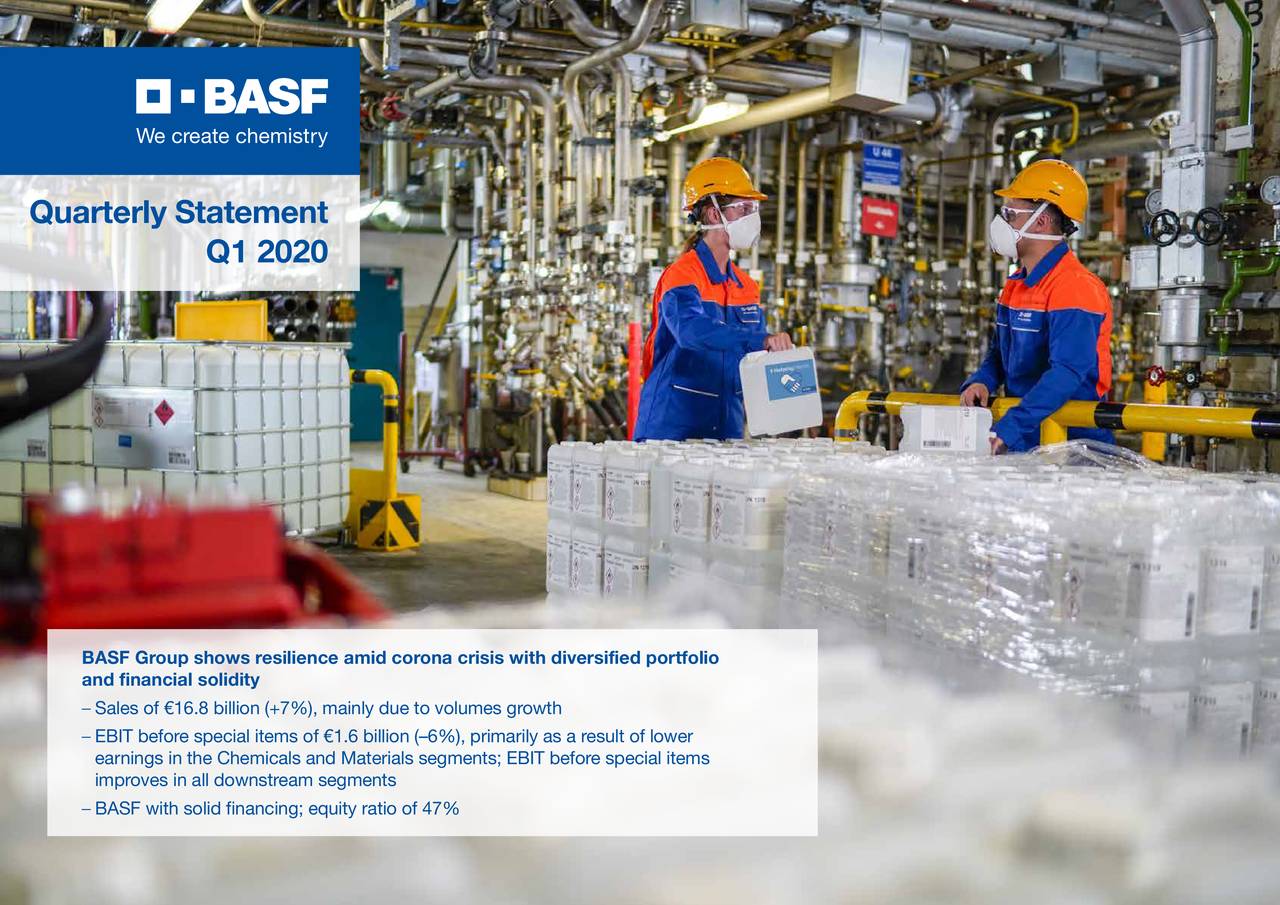 BASF SE 2020 Q1 Results Earnings Call Presentation (OTCMKTSBASFY) Seeking Alpha