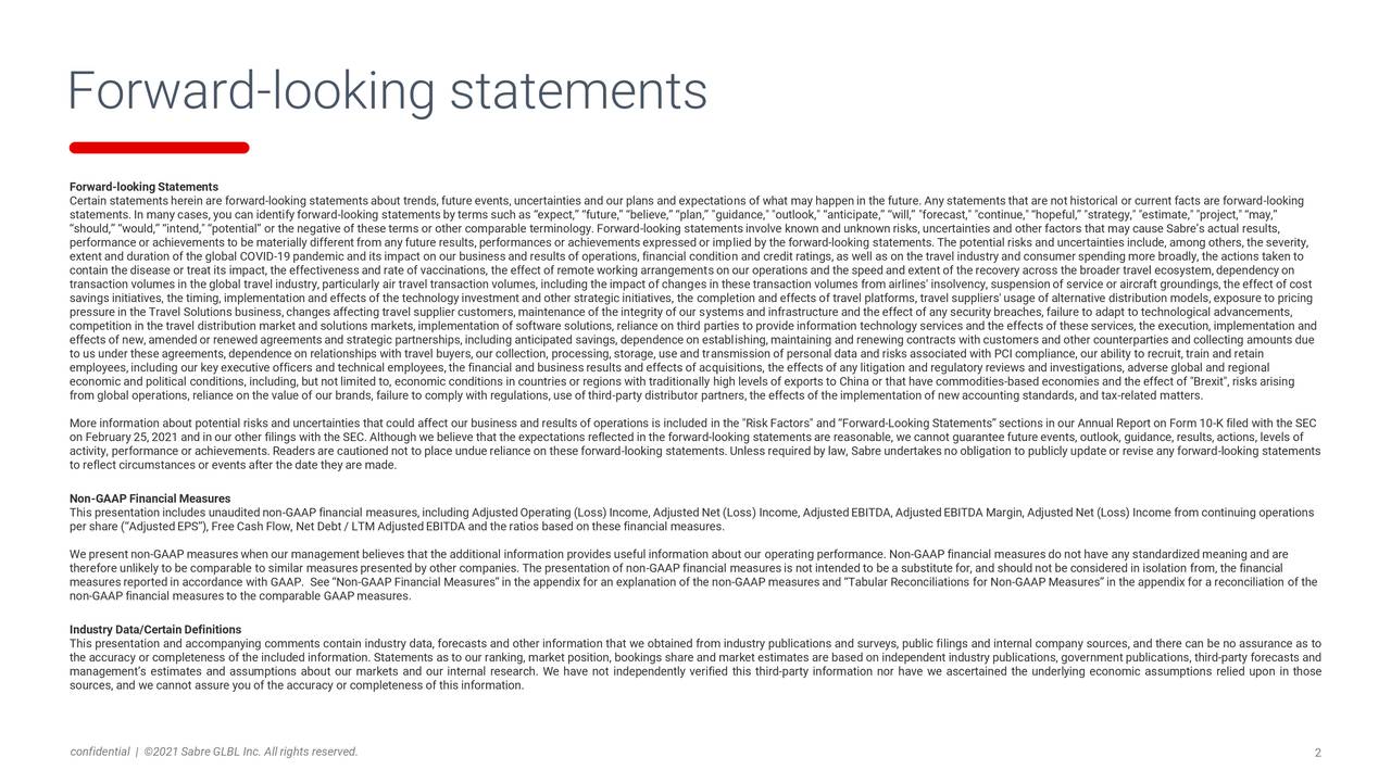 Forward-looking statements
