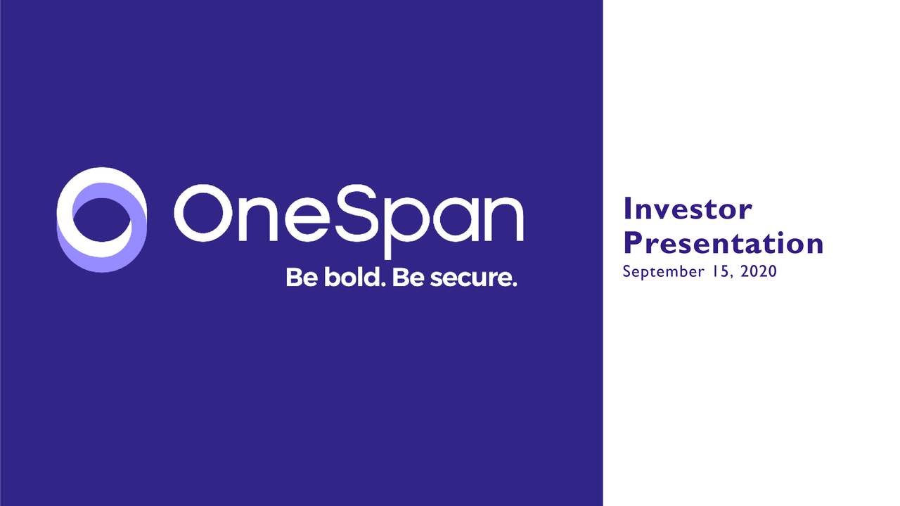 onespan investor relations