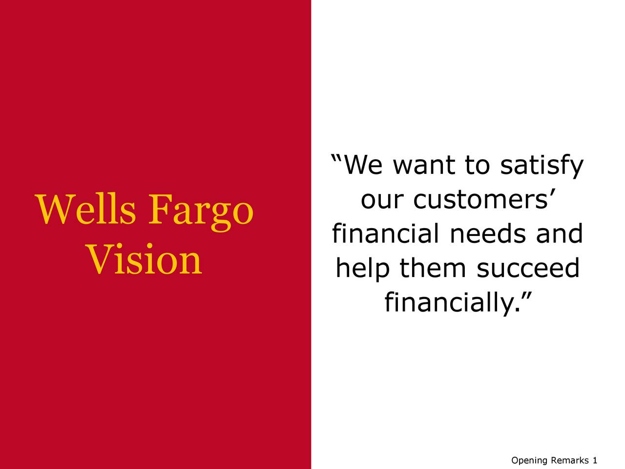 Wells Fargo (WFC) Investor Presentation Slideshow (NYSEWFC
