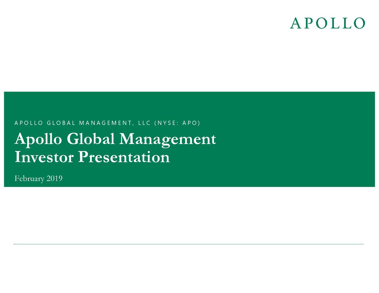 Apollo Global Management (APO) Investor Presentation - Slideshow (NYSE ...