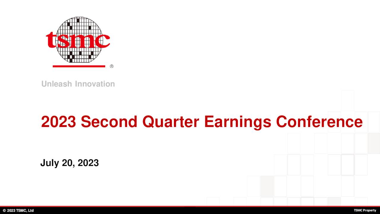 Taiwan Semiconductor Manufacturing Company Limited 2023 Q2 - Results ...