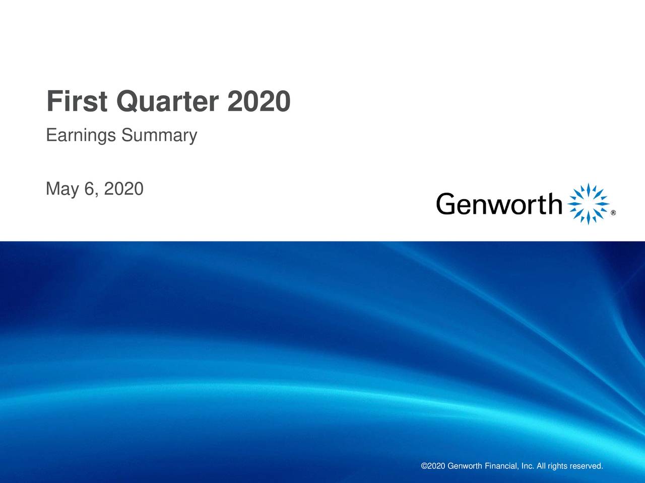 First Quarter 2020