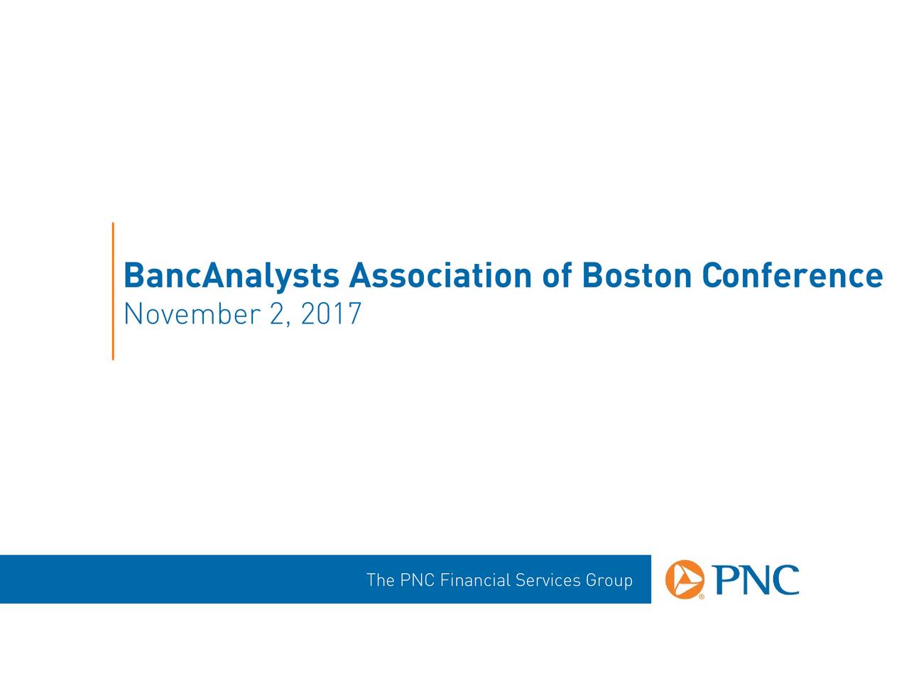 PNC Financial Services Presents at 36th Annual BancAnalysts Association