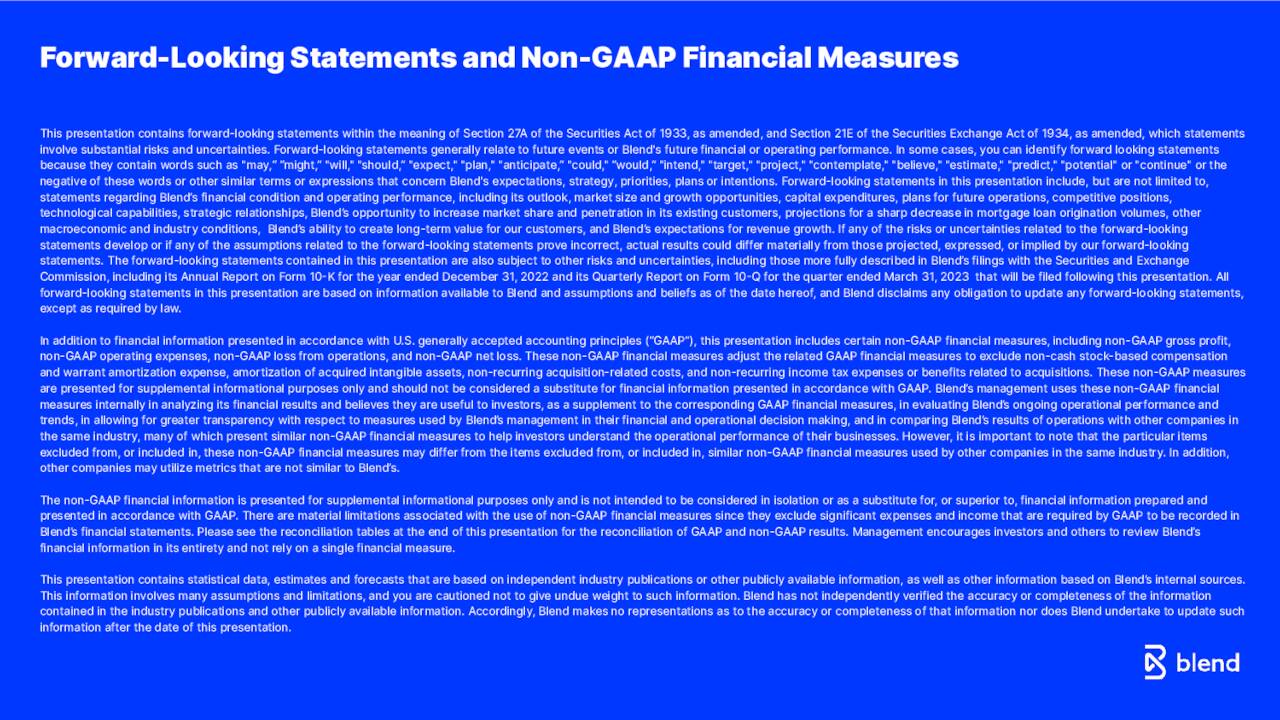 Blend Labs, Inc. 2023 Q1 Results Earnings Call Presentation (NYSE