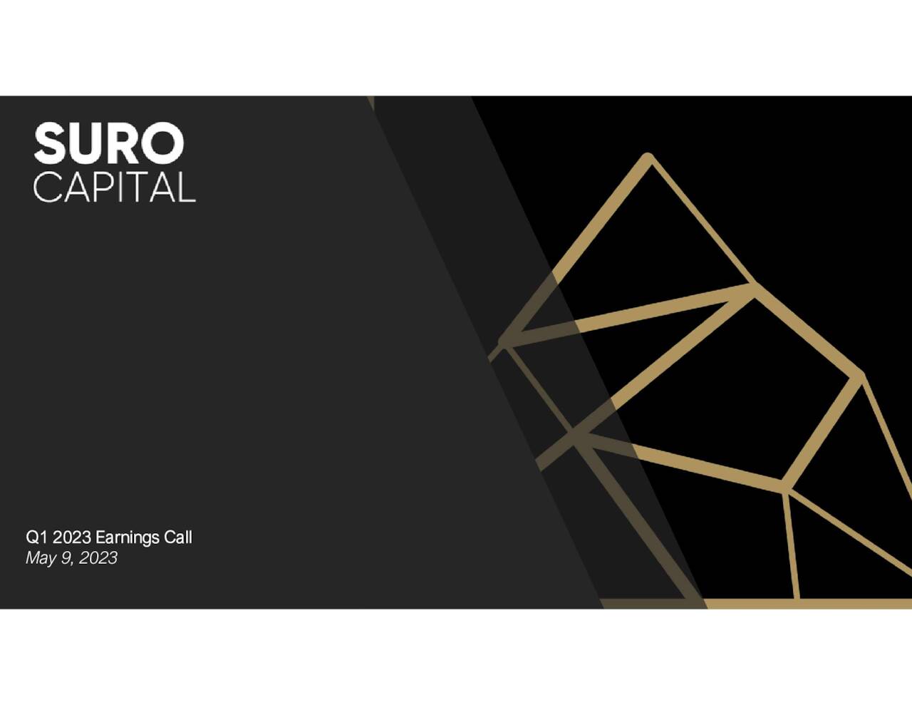 SuRo Capital Corp. 2023 Q1 Results Earnings Call Presentation