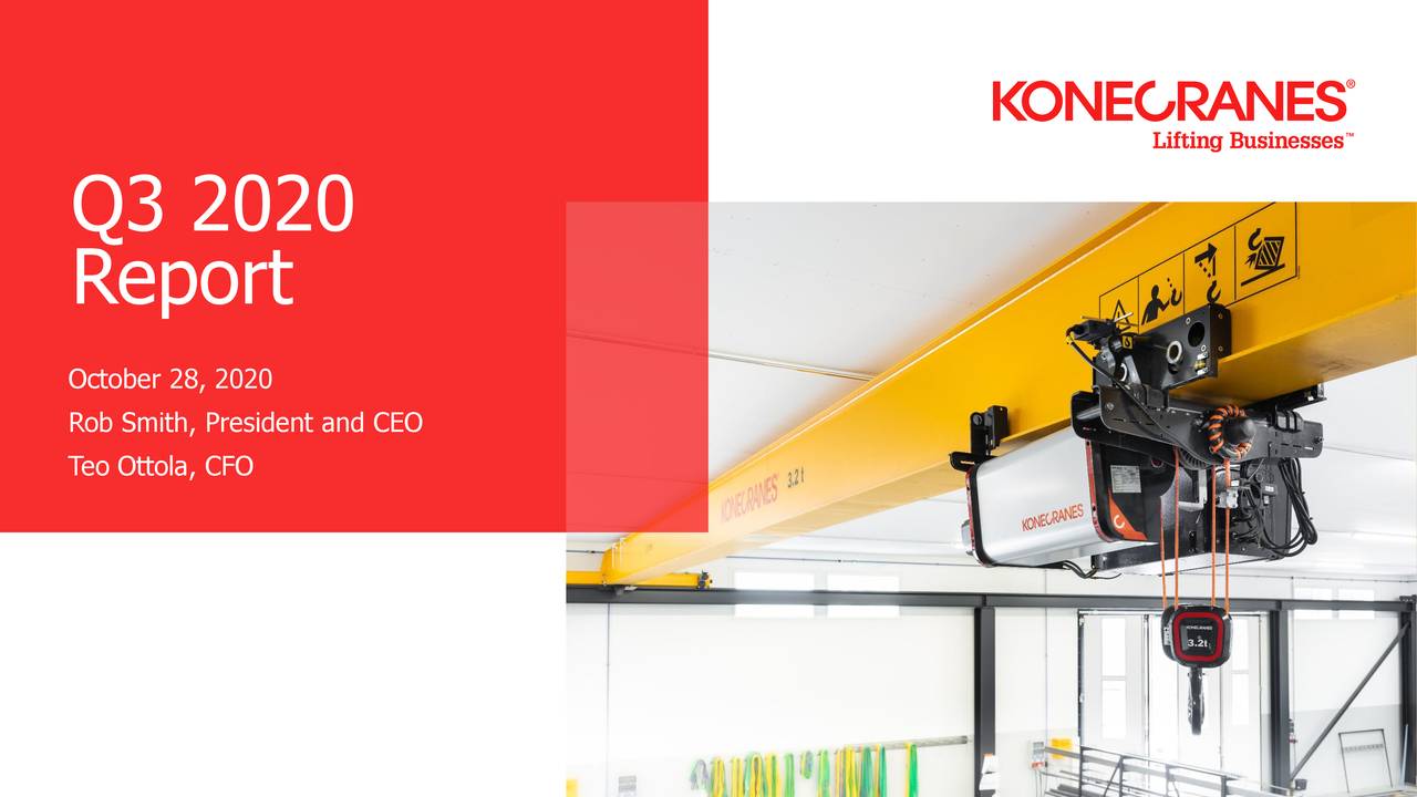 Konecranes Plc 2020 Q3 Results Earnings Call Presentation OTCMKTS   1 