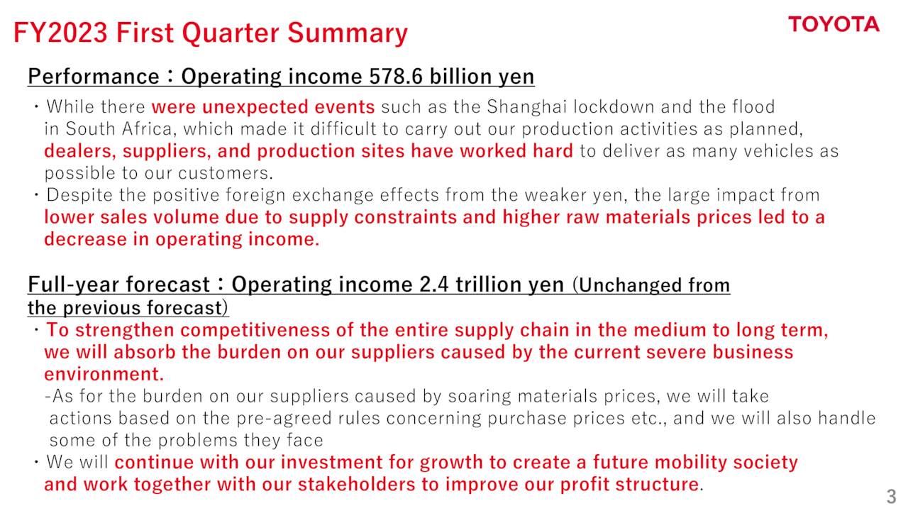 Toyota Motor Corporation 2023 Q1 - Results - Earnings Call Presentation ...