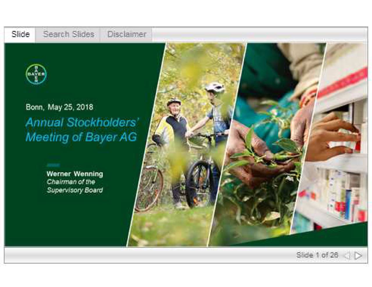 Bayer (BAYRY) Investor Presentation Slideshow (OTCMKTSBAYRY