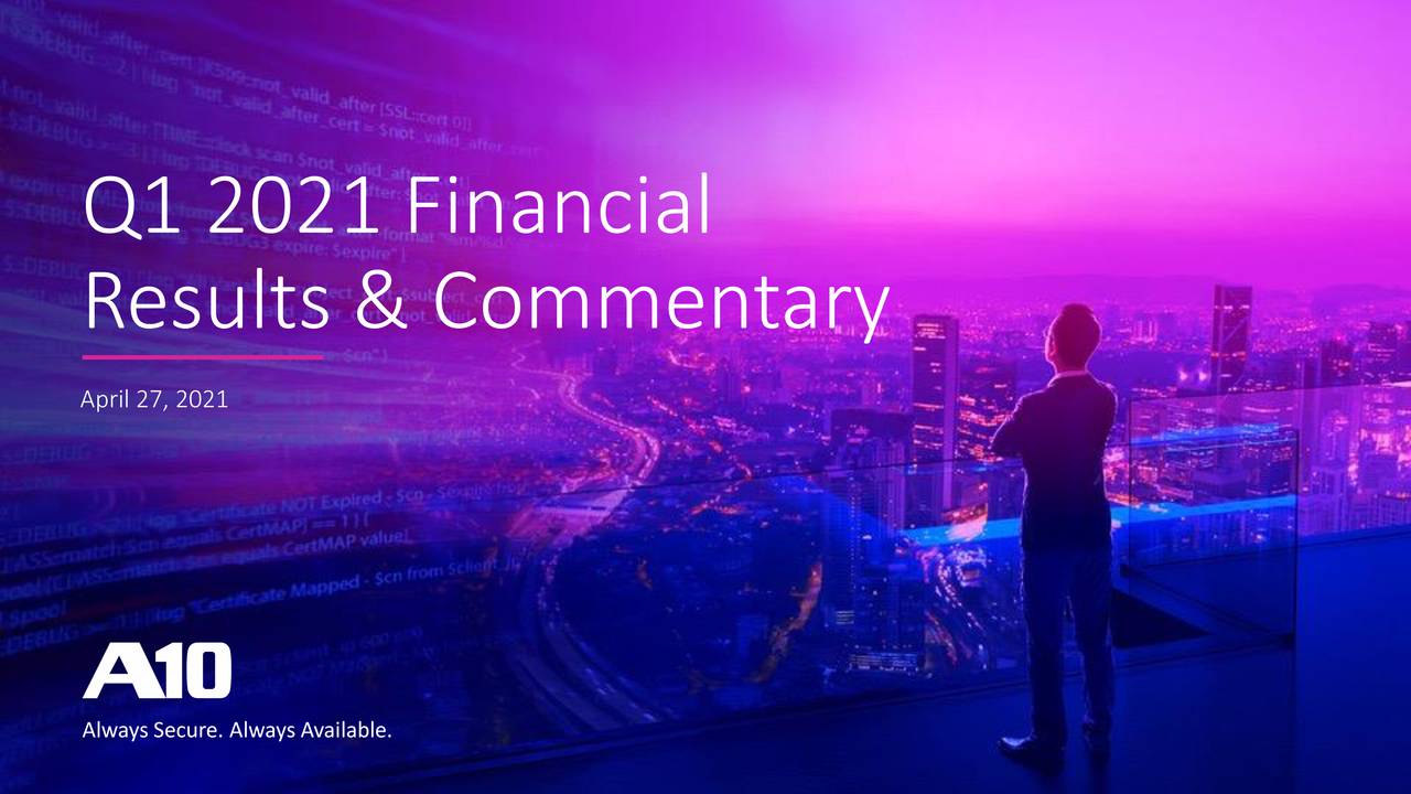 A10 Networks Inc 2021 Q1 Results Earnings Call Presentation Nyseaten Seeking Alpha 4177
