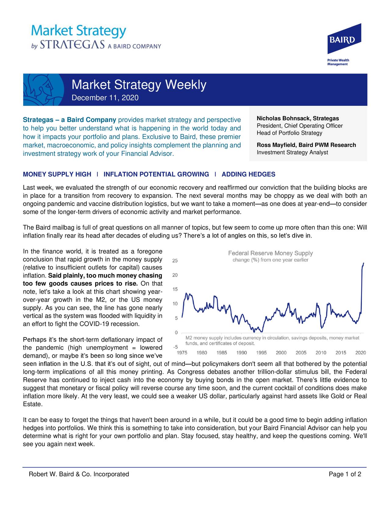 Market Strategy Weekly