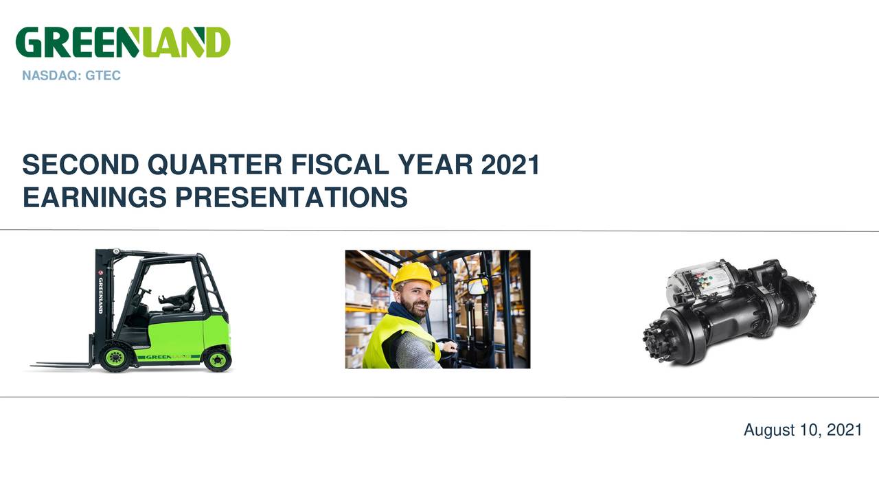 Greenland Technologies Holding Corporation 2021 Q2 Results Earnings