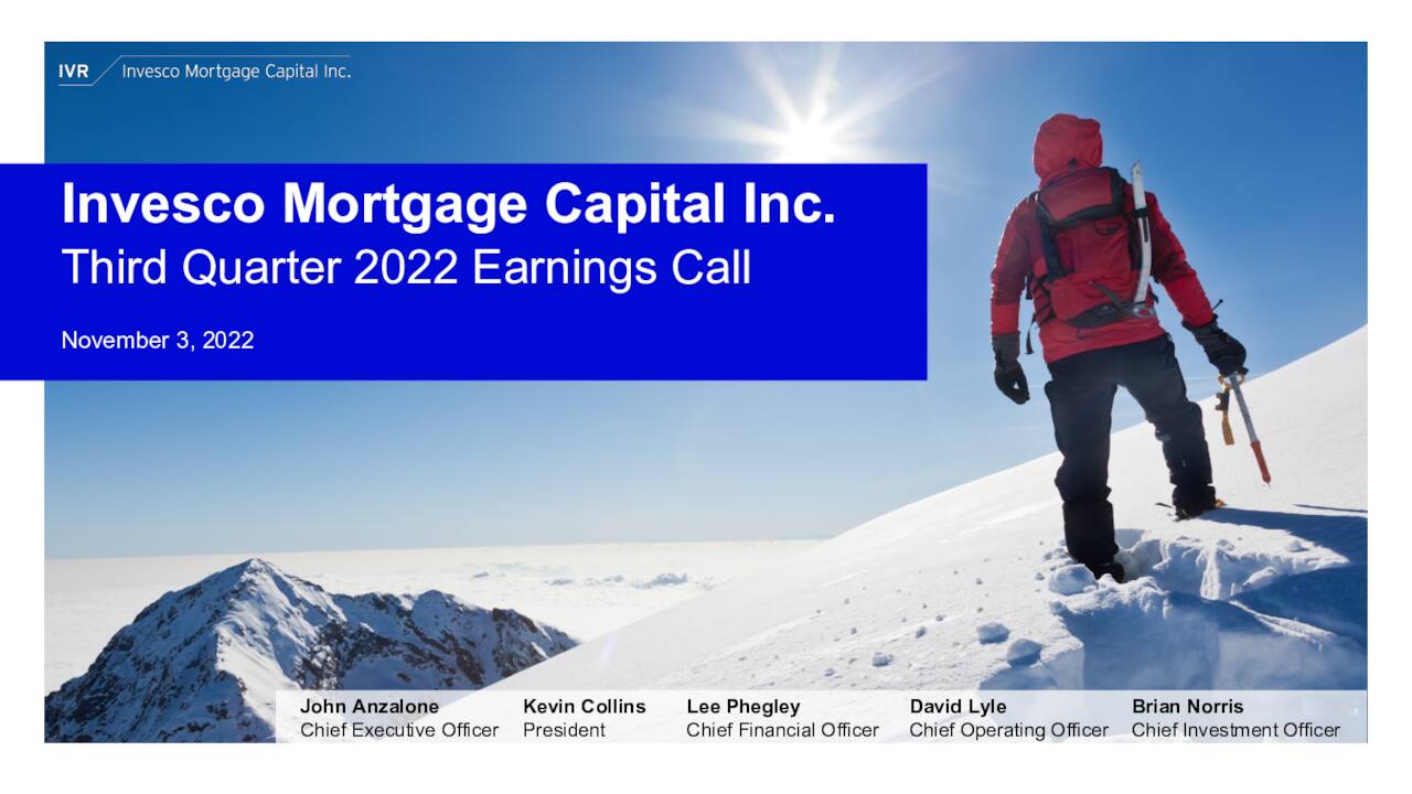 Invesco Mortgage Capital Inc. 2022 Q3 - Results - Earnings Call ...