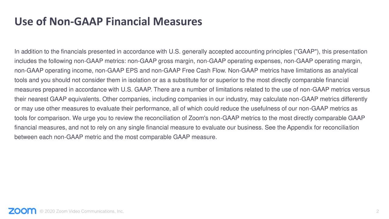 Use of Non-GAAP Financial Measures