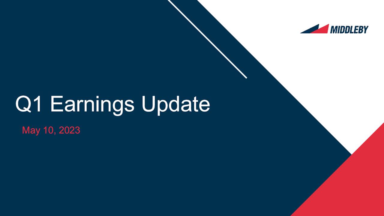 The Middleby Corporation 2023 Q1 Results Earnings Call Presentation