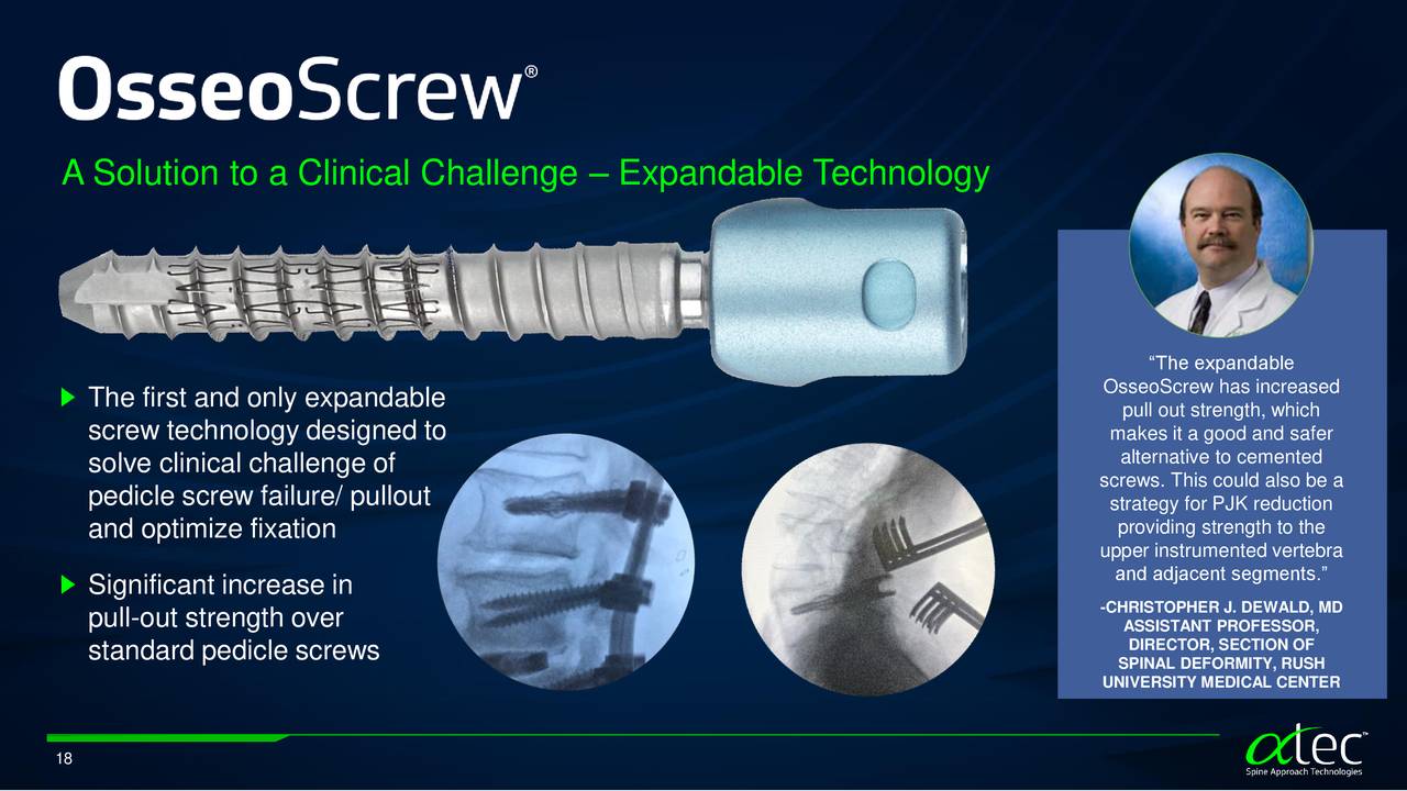 A Solution to a Clinical Challenge – Expandable Technology