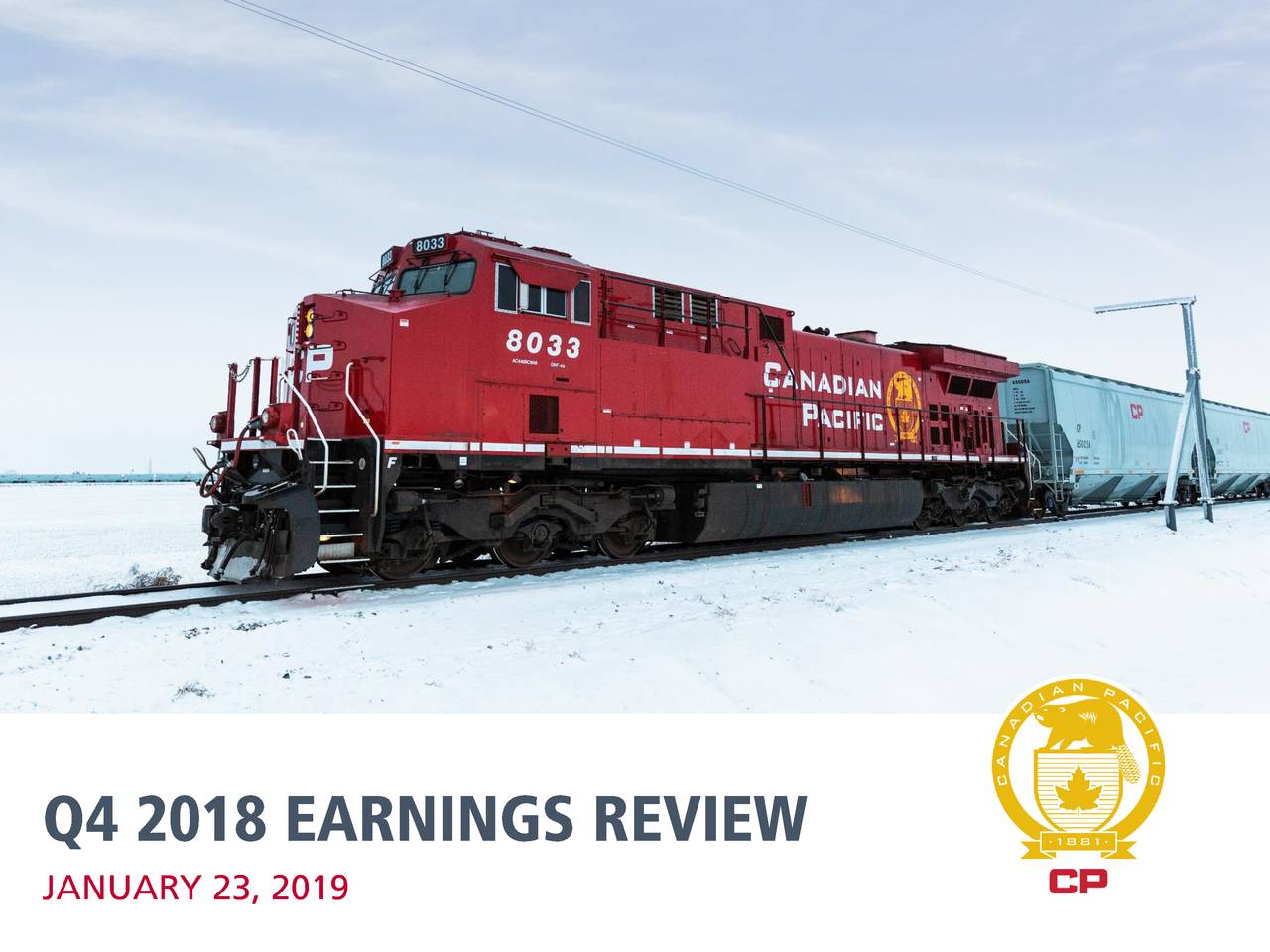 Canadian Pacific Railway Limited 2018 Q4 - Results - Earnings Call ...