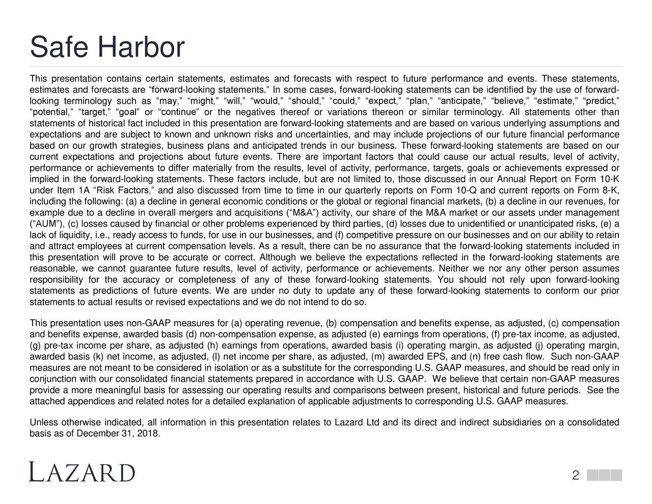 Safe Harbor
