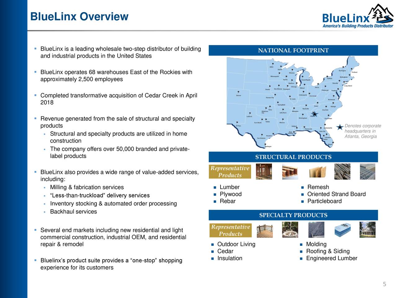 BlueLinx (BXC) Presents at Three Part Advisors Midwest IDEAS Conference