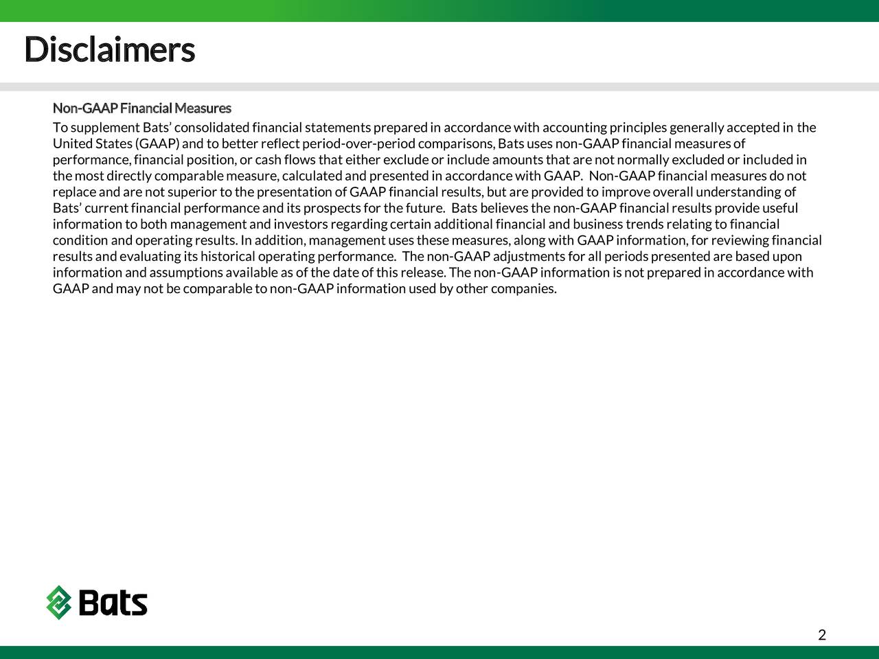BATS Global Markets 2016 Q3 Results Earnings Call Slides (BATSBATS