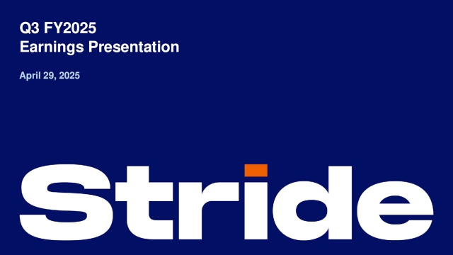 Stride, Inc. 2025 Q3 - Results - Earnings Call Presentation (NYSE:LRN ...