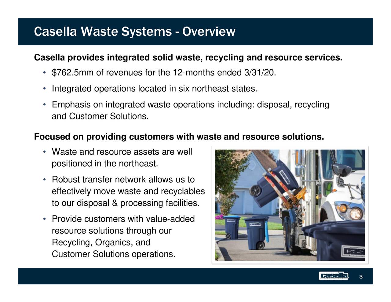 Casella Waste Systems (CWST) Presents At UBS Global Industrials and