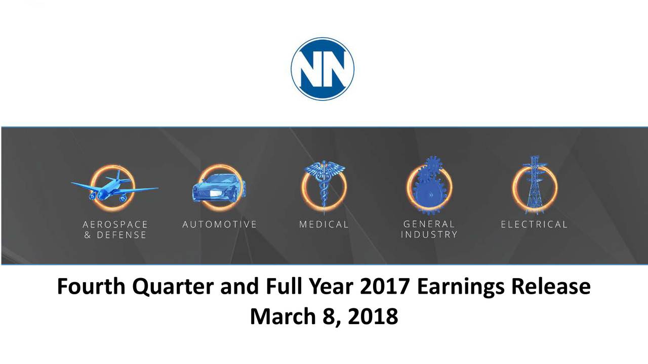 Fourth Quarter and Full Year 2017 Earnings Release