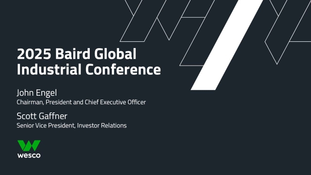 WESCO International, Inc. (WCC) Presents at Baird 55th Annual Global ...