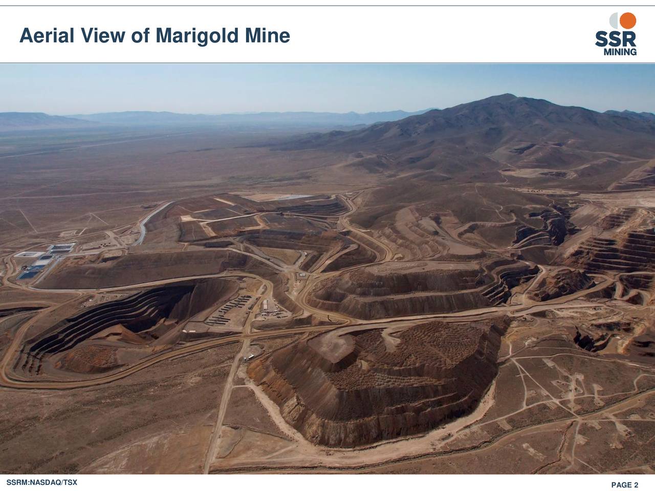 Aerial View of Marigold Mine
