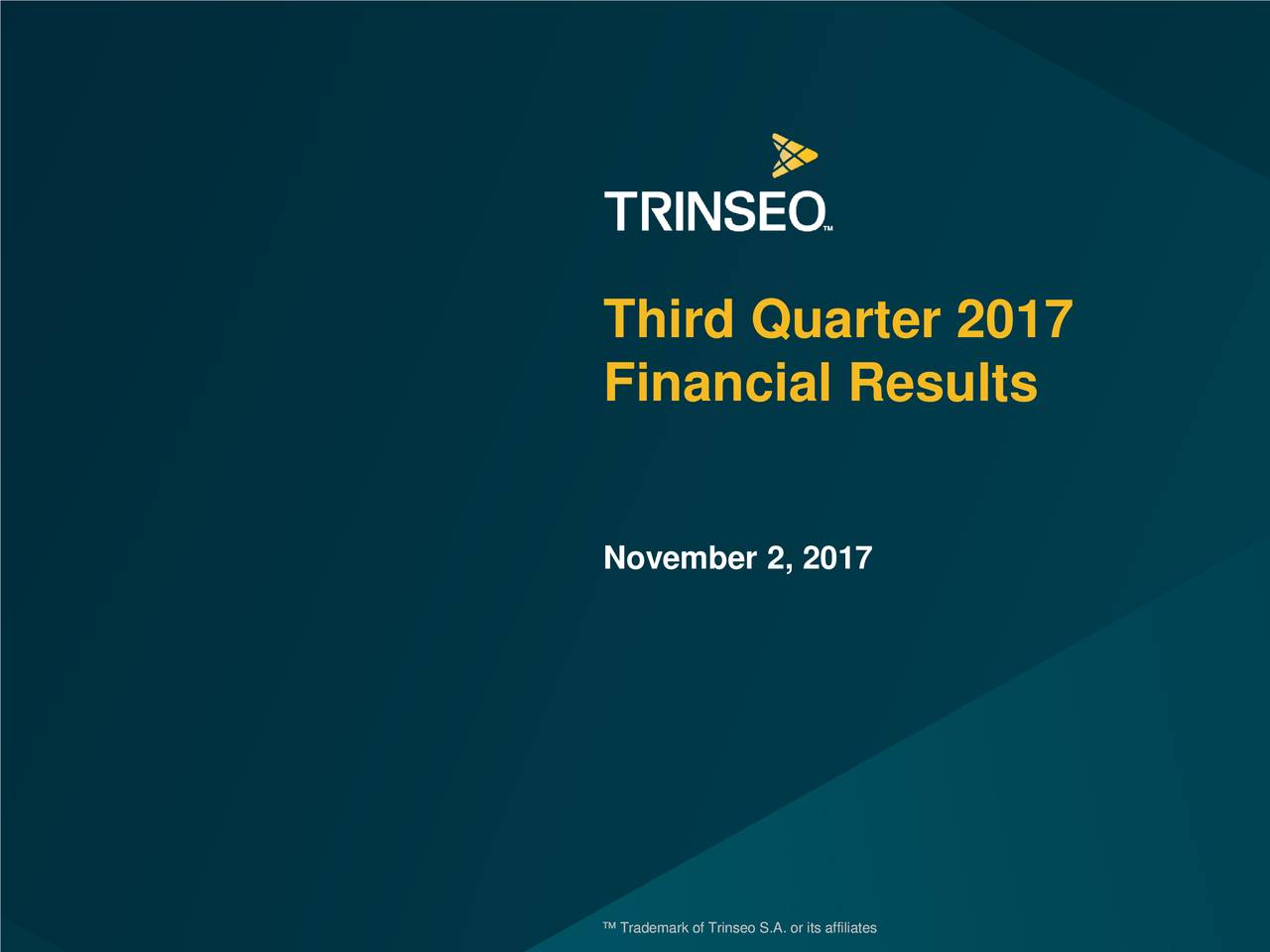 Third Quarter 2017