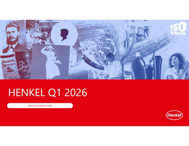 Henkel AG & Co. KGaA 2026 Q1 - Results - Earnings Call Presentation ...