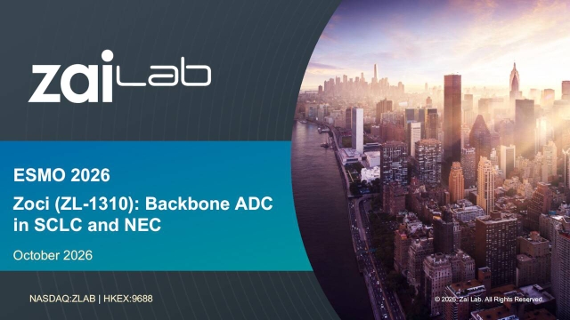 Zai Lab Limited (ZLAB) Discusses Phase 1 Study Results of DLL3-Targeted ...
