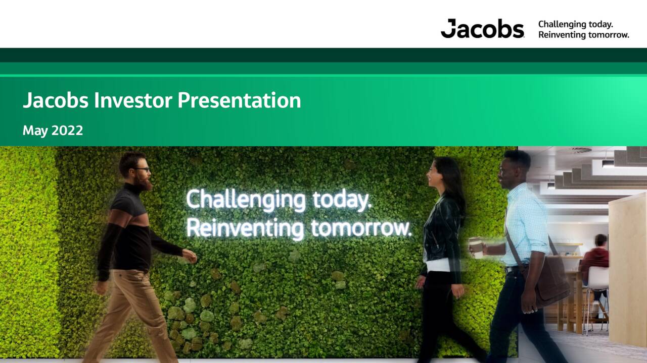 Jacobs Engineering (J) Investor Presentation Slideshow (NYSEJ