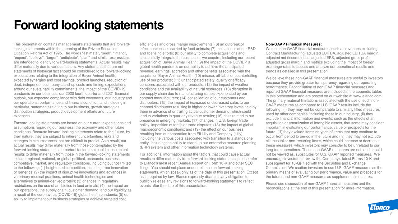 Elanco Animal Health (ELAN) Investor Presentation Slideshow (NYSE
