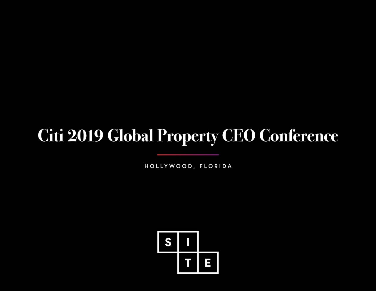SITE Centers (SITC) To Present At Citi's Global Property CEO Conference