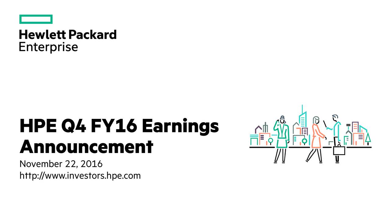 Hewlett Packard Enterprise 2016 Q4 - Results - Earnings Call Slides ...