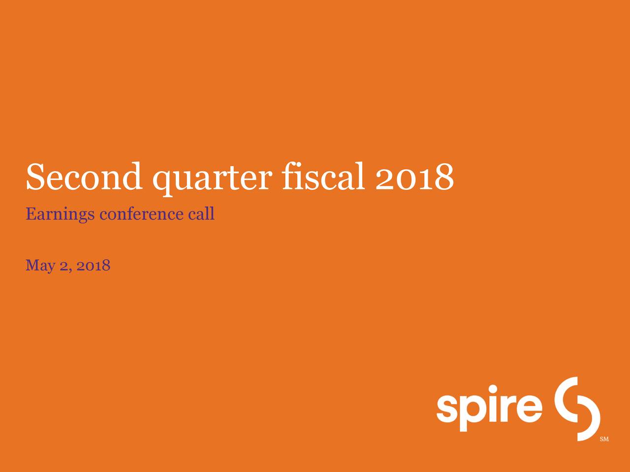 Second quarter fiscal 2018