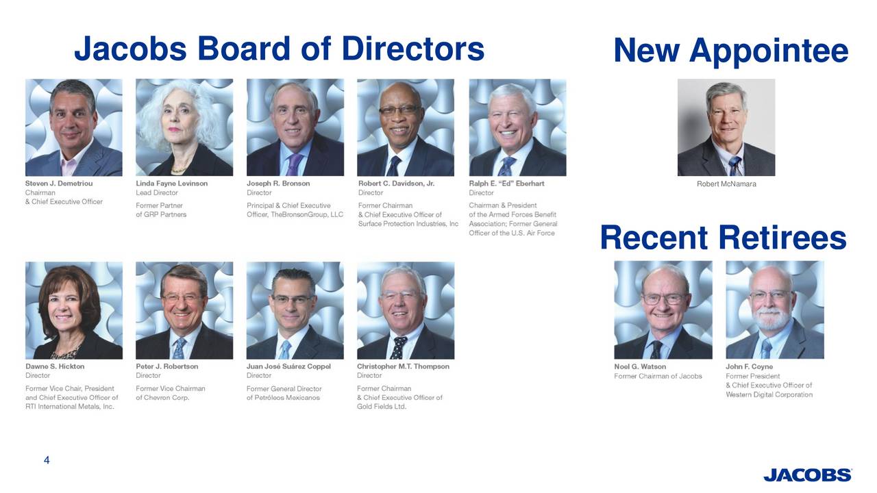 Jacobs Engineering Group Inc. 2017 Q1 Results Earnings Call Slides