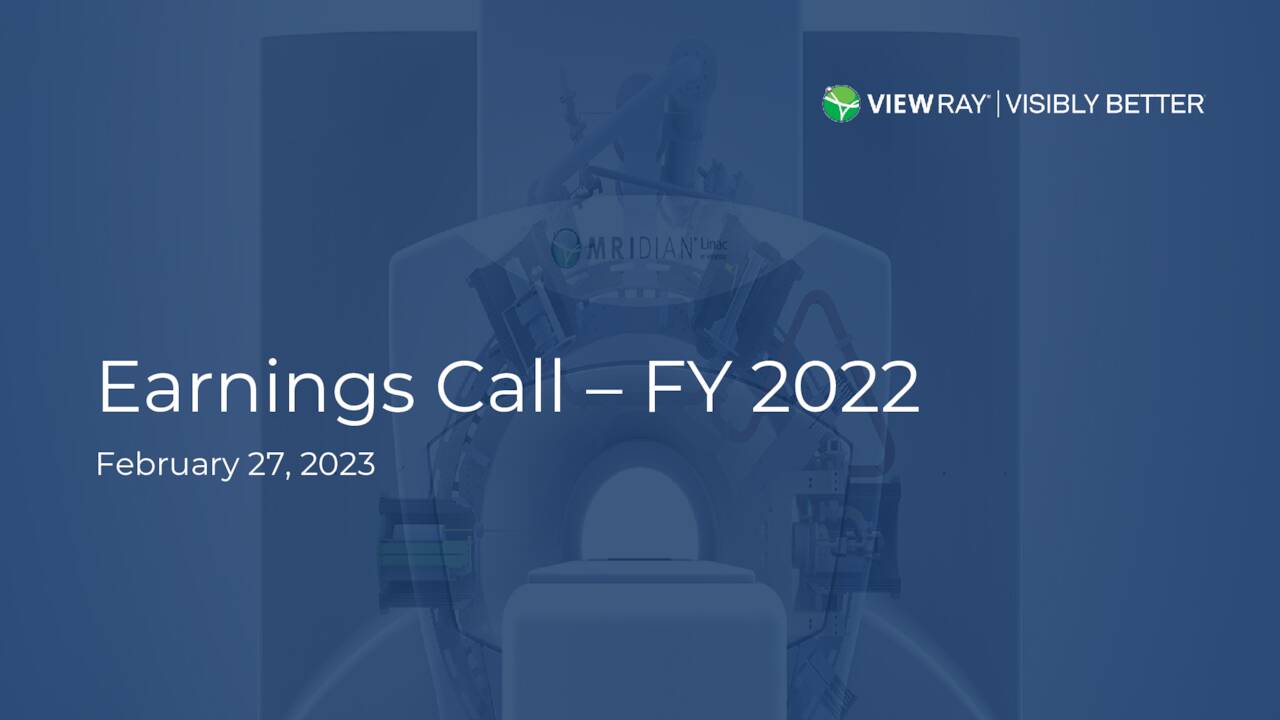 ViewRay, Inc. 2023 Q4 Results Earnings Call Presentation (OTCMKTS
