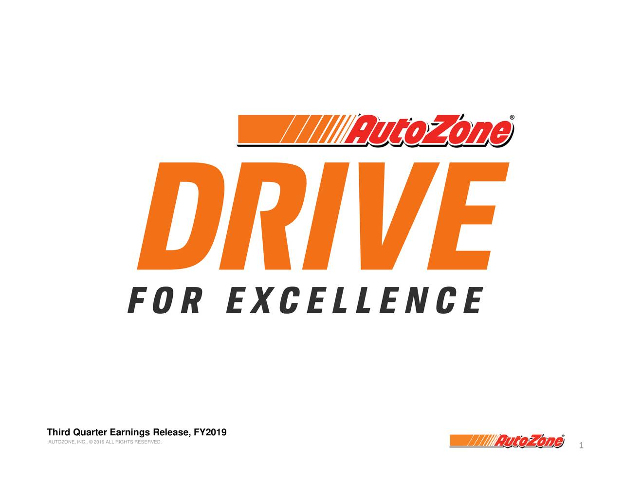 AutoZone, Inc. 2019 Q3 Results Earnings Call Slides (NYSEAZO) Seeking Alpha