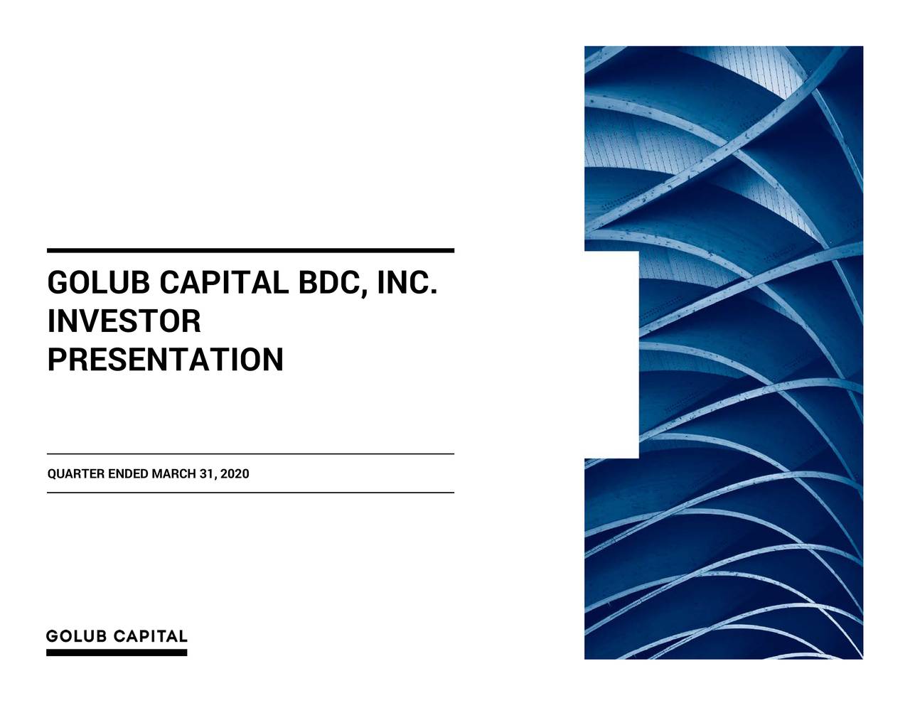 Golub Capital BDC 2020 Q2 - Results - Earnings Call Presentation ...